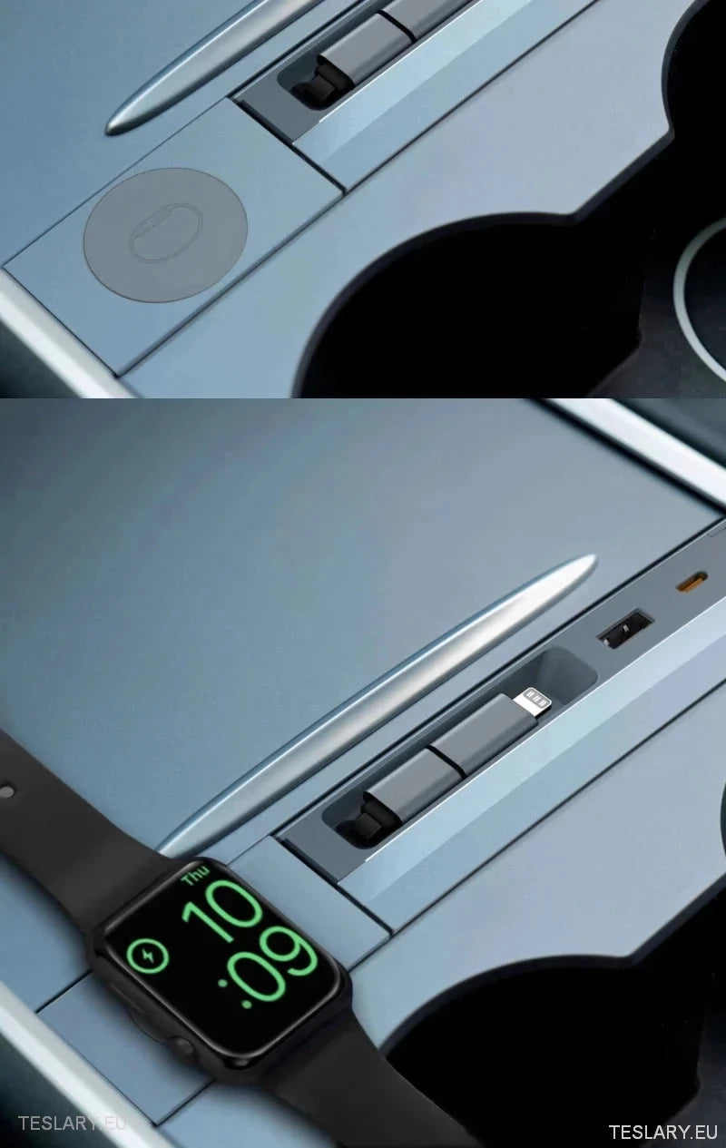 4 Port USB Smart Hub for Tesla 3/Y Including Apple Watch Support