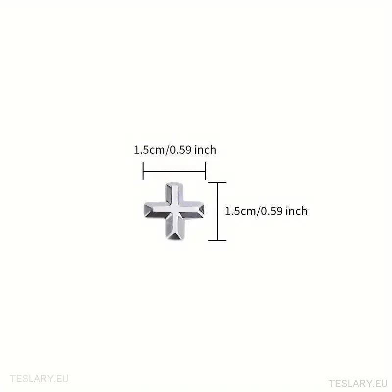 Tesla Model 3+ Long Range " + " logo SIlver - Tesla Shop Europe - TESLARY.IE Ireland - France boutique- Deutschland Geschäft- España comercio - Nederland winkel- TESLARY.IE