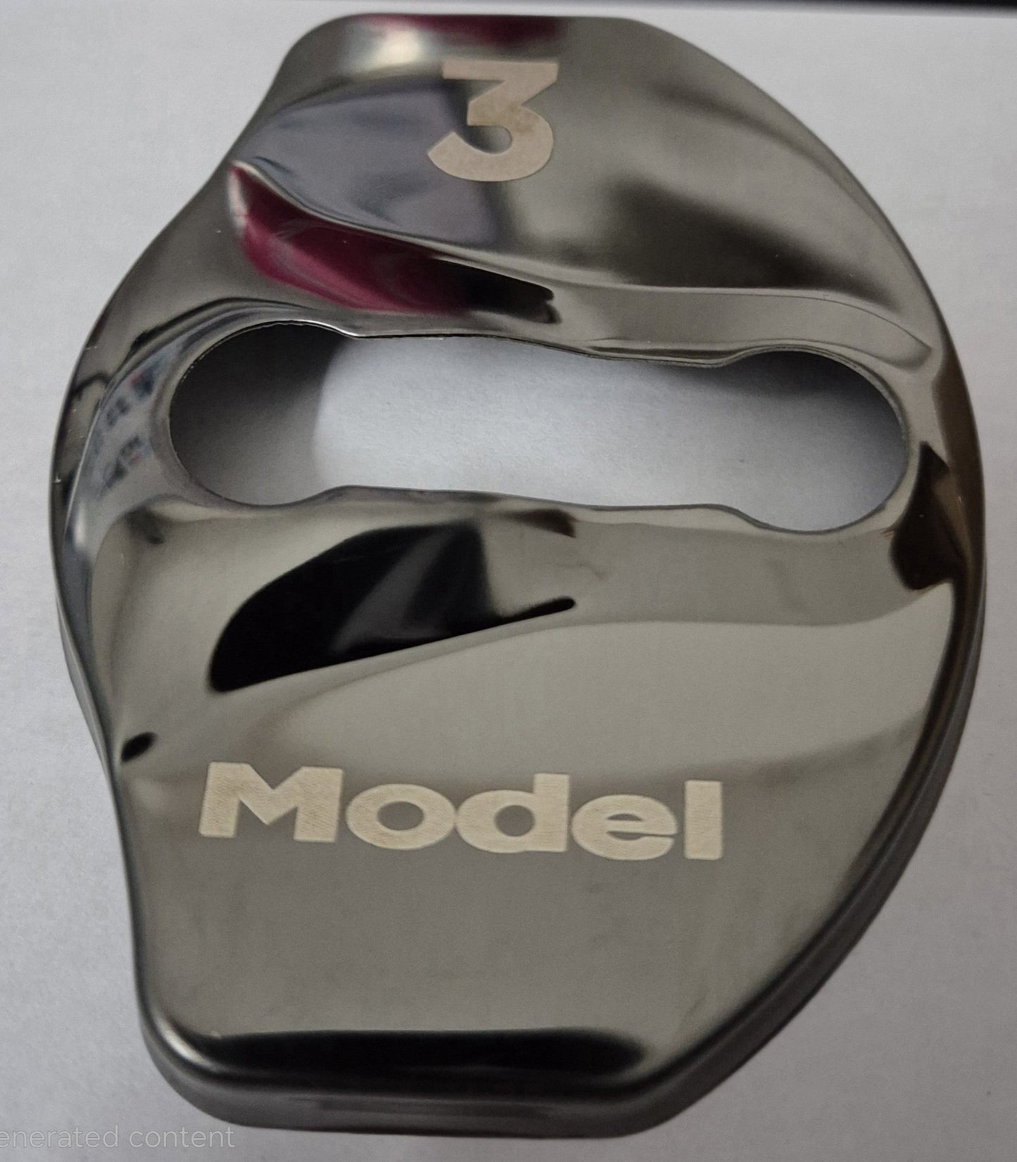 Tesla Model 3 / Y / X Stainless Steel Door Lock Protective Cover with Logo ( 4 PACK ) - TESLARY Tesla Shop Accessories Europe Nederlands Dublin Cork Ireland Deutschland Espana Alicante France Italia