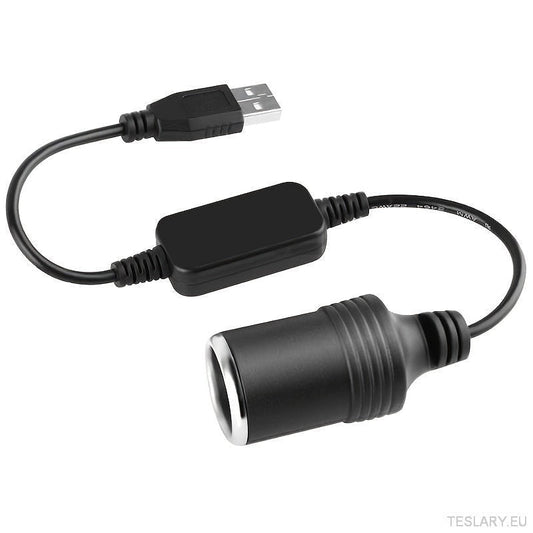 12V USB Converter Cable Adapter Tehokas Ratkaisu Teslaan