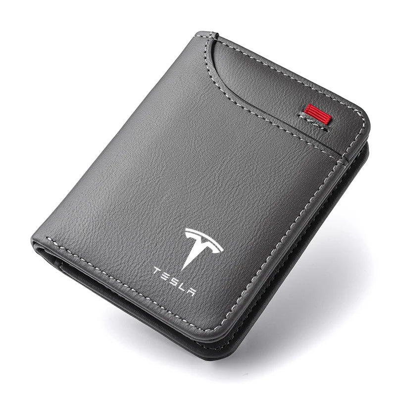 Accesorio Esencial para Propietarios de Tesla: Cartera de Lujo