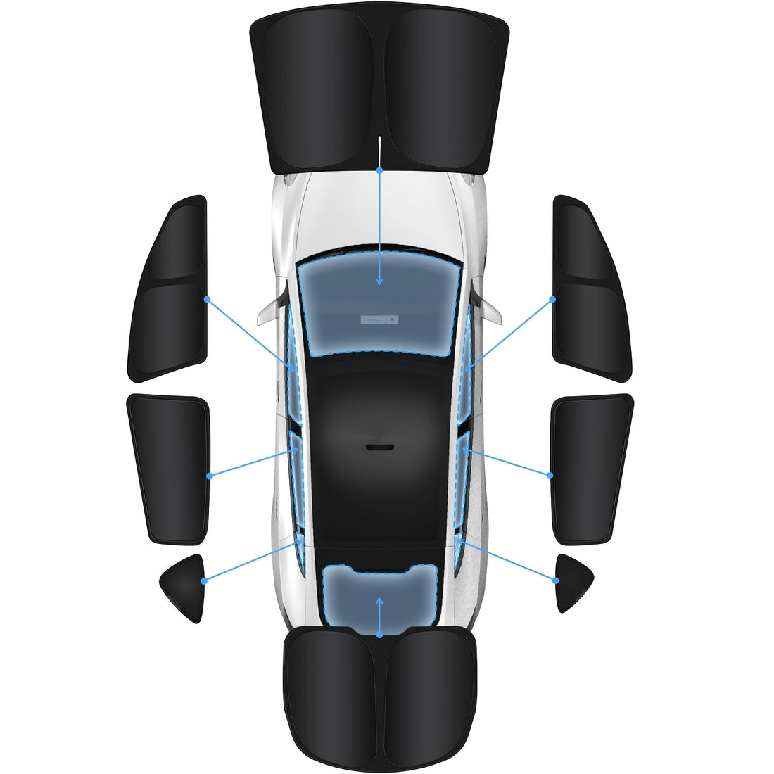 Accesorios Premium Tesla Model Y: Sombrillas de Privacidad