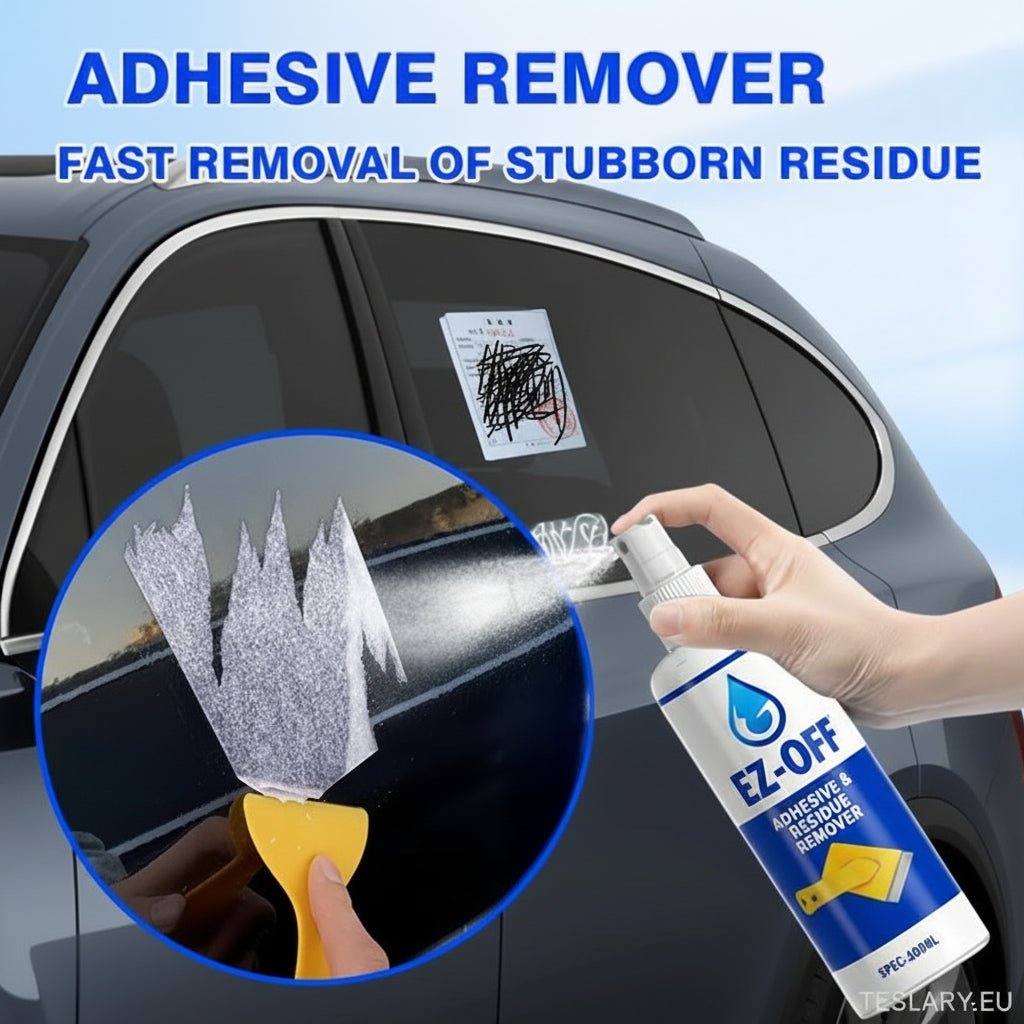 Accessoires Tesla : Adhesive Remover Spray Indispensable