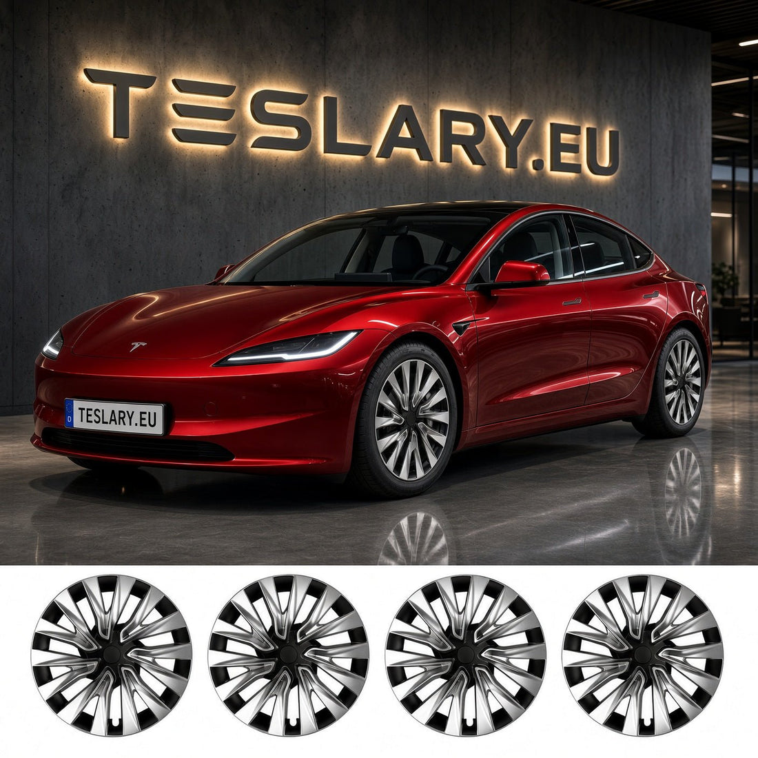 Acessórios Premium Para Tesla: Capas de Roda Elegantes