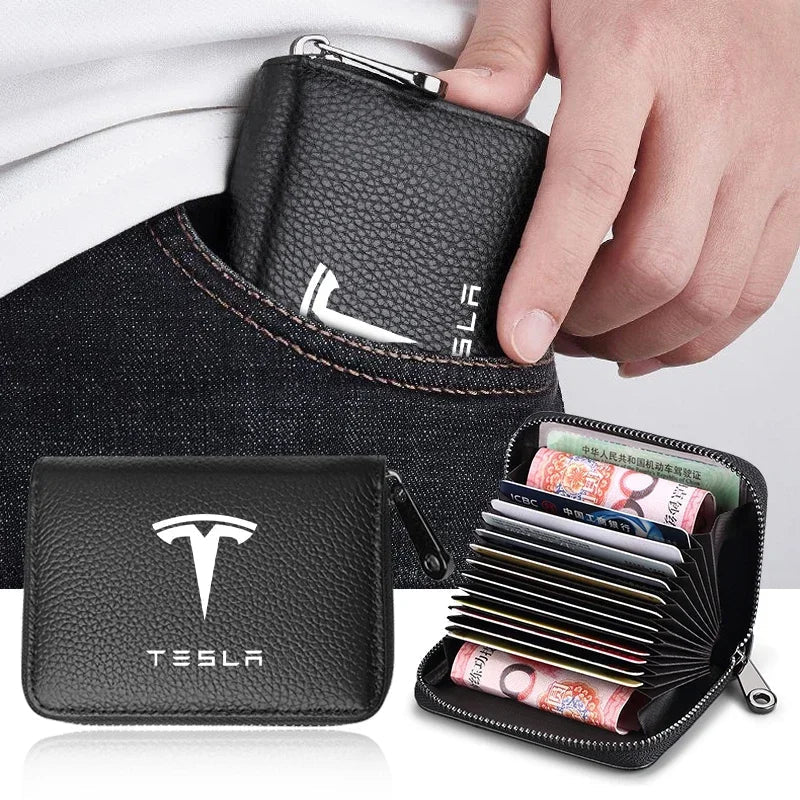 Acessórios Tesla: Carteira de Identificação com Estilo