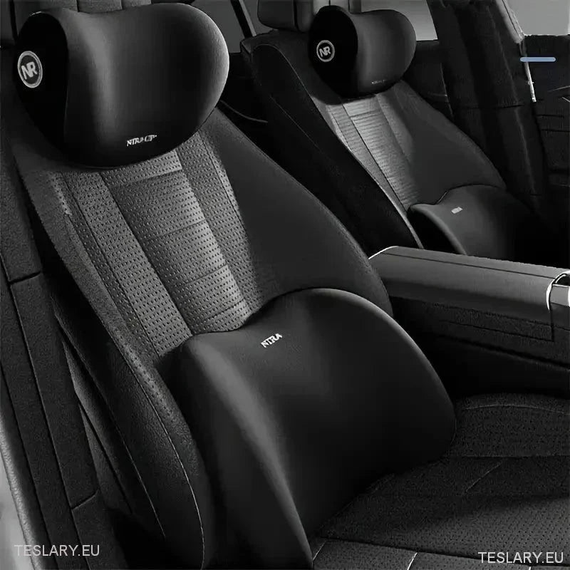Confort avec Coussin de Cou et de Dos pour Tesla