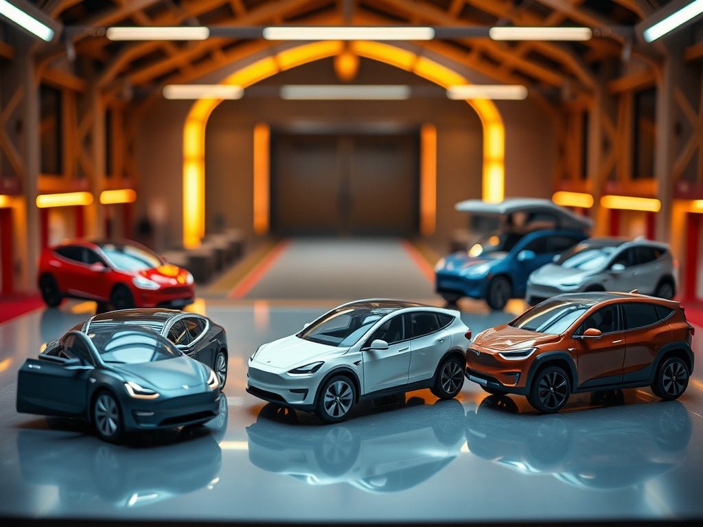 Descubra a Elegância e a Inovação dos Modelos Tesla em Miniatura