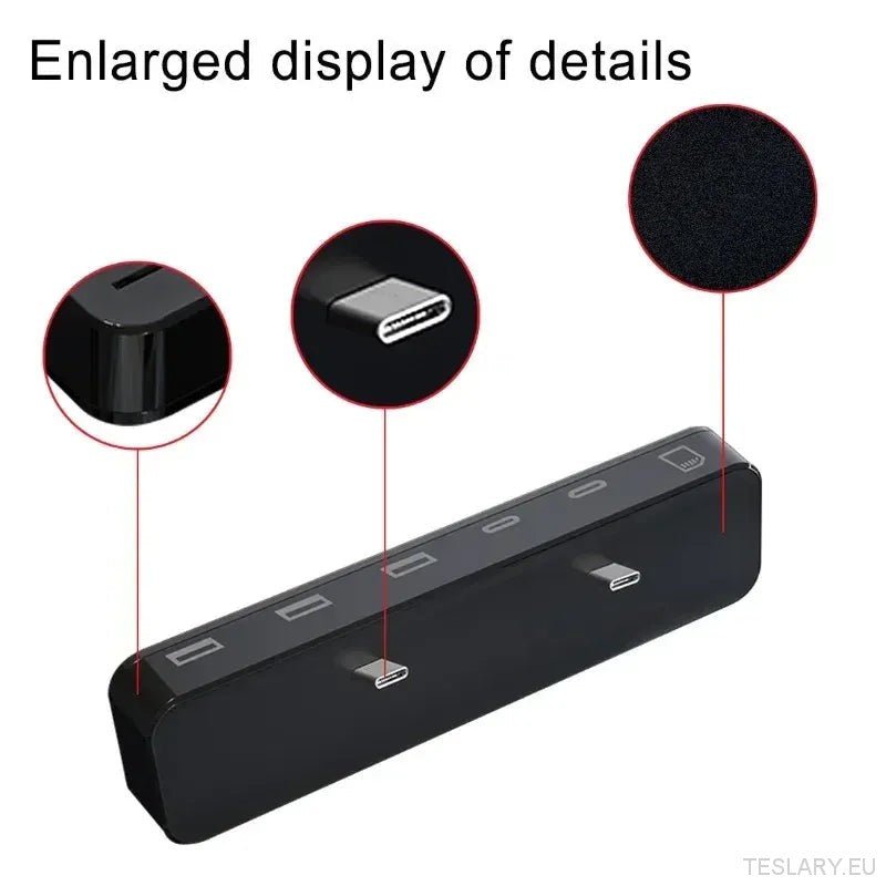 Mejora Conectividad Tesla con USB Hub y Charger Dock
