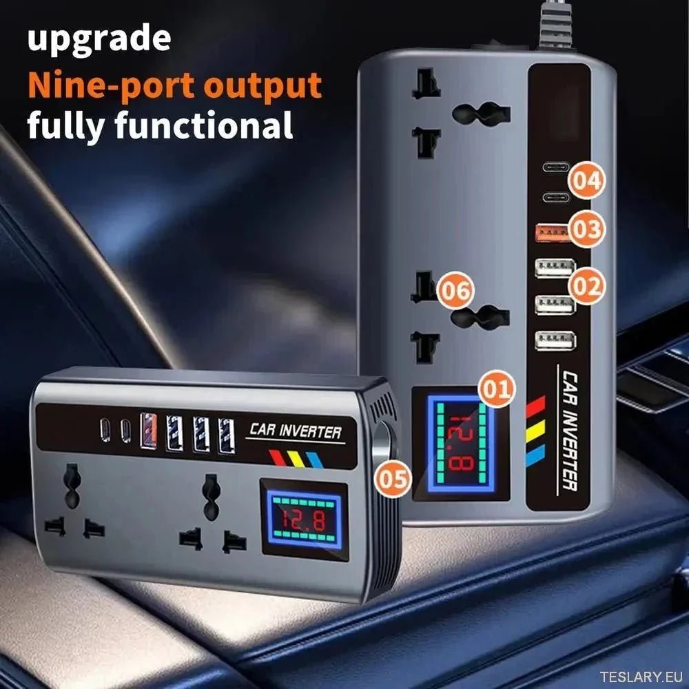 Ontdek Multiport Car Power Inverter voor Tesla Accesoires
