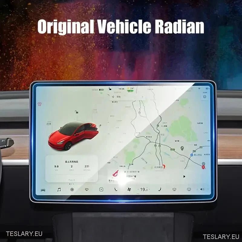 Protector de Pantalla de Vidrio Templado para Tesla Model 3/Y