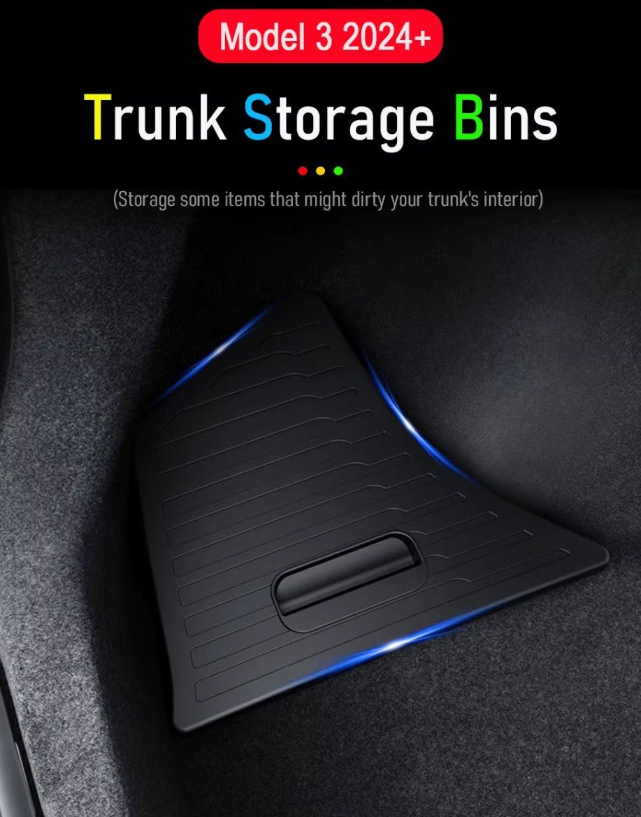 Tesla Model 3+ Highland Trunk Storage Bins - Tehokkuus ja Käytännöllisyys