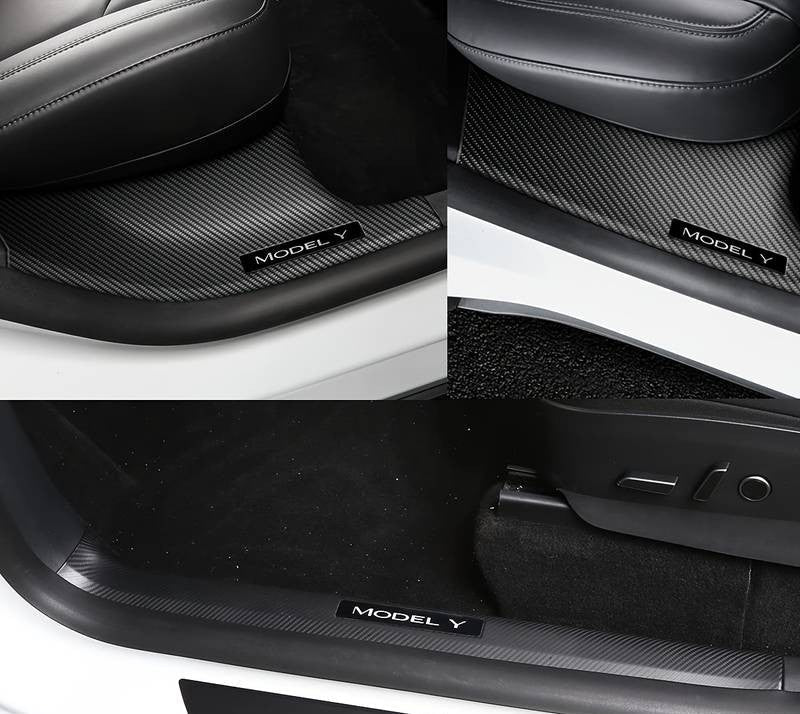 Tesla Model Y Accessoires: Carbon Fiber Style Protection