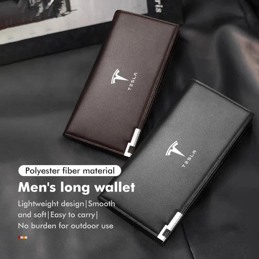 Ultimate Security and Style: Tesla Men's Long Wallet