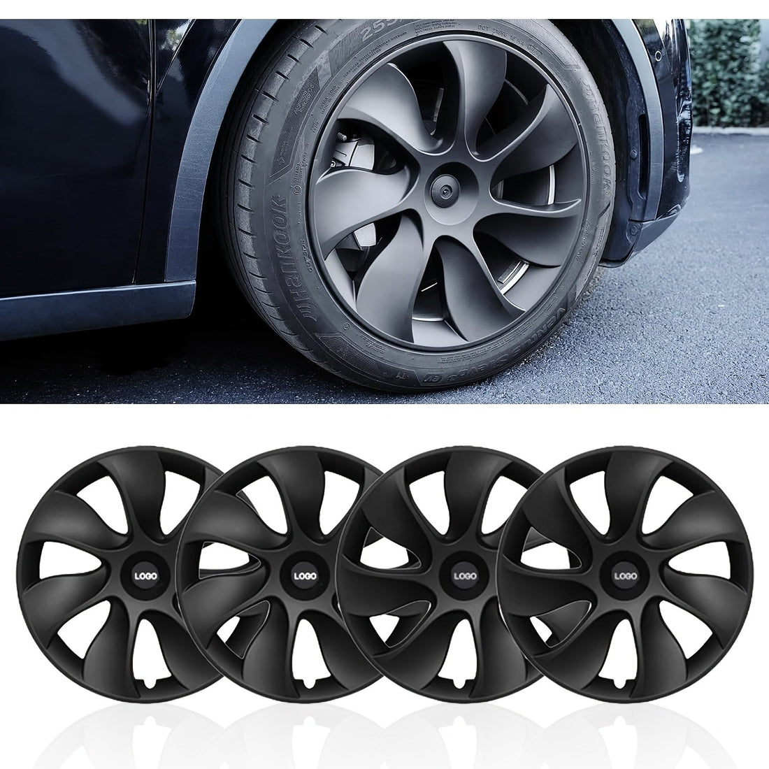 Volantes Matte Black para Tesla Model Y: Estilo e Proteção