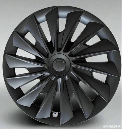 18" Tesla Model 3+ Highland Performance Induction Style Wheel Covers - Matte Black - TESLARY Tesla Shop Accessories Europe Nederlands Dublin Cork Ireland Deutschland Espana Alicante France Italia