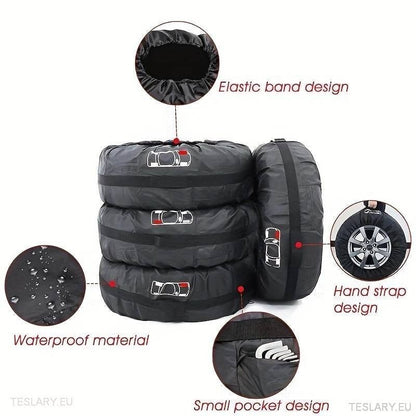 All Weather Tyre Covers - Suitable for Telsa 3 / Y / Y & X