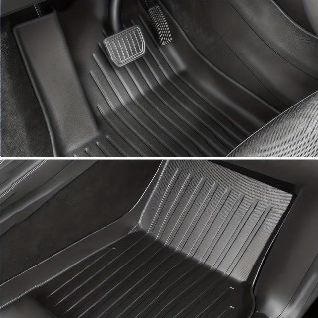 3D TPE All Weather Floor Mats LHD for Tesla Model 3 , Model 3 Highland , Model Y and Model Juniper - TESLARY Tesla Shop Accessories Europe Nederlands Dublin Cork Ireland Deutschland Espana Alicante France Italia