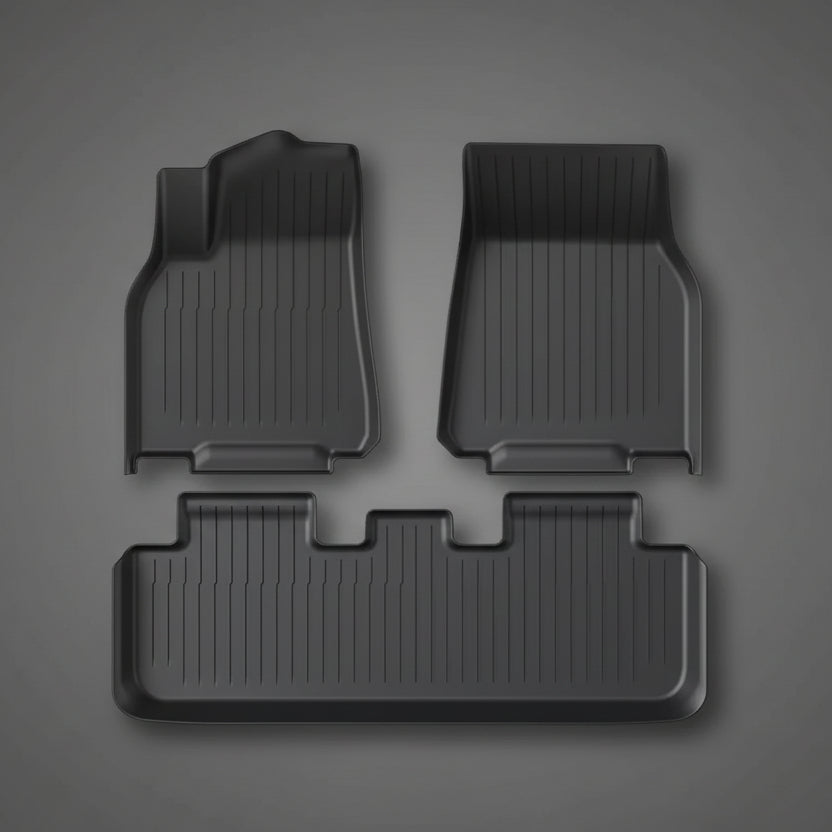 3D TPE All Weather Floor Mats LHD for Tesla Model 3 , Model 3 Highland , Model Y and Model Juniper - TESLARY Tesla Shop Accessories Europe Nederlands Dublin Cork Ireland Deutschland Espana Alicante France Italia