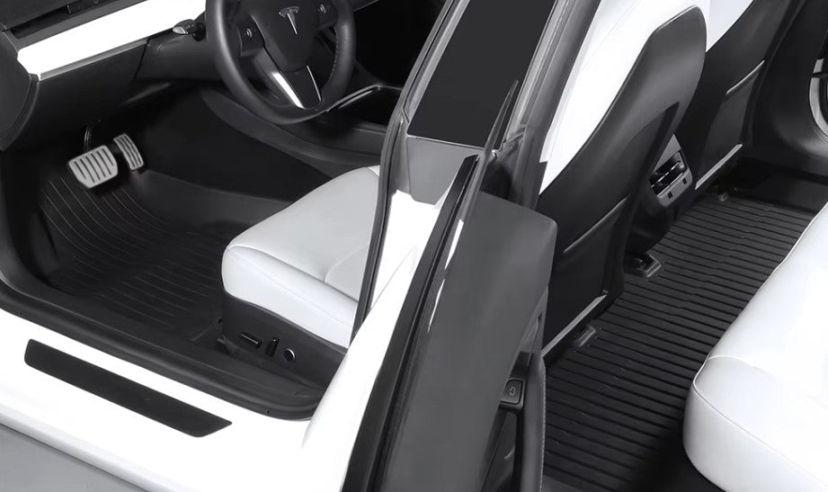 3D TPE All Weather Floor Mats LHD for Tesla Model 3 , Model 3 Highland , Model Y and Model Juniper - TESLARY Tesla Shop Accessories Europe Nederlands Dublin Cork Ireland Deutschland Espana Alicante France Italia