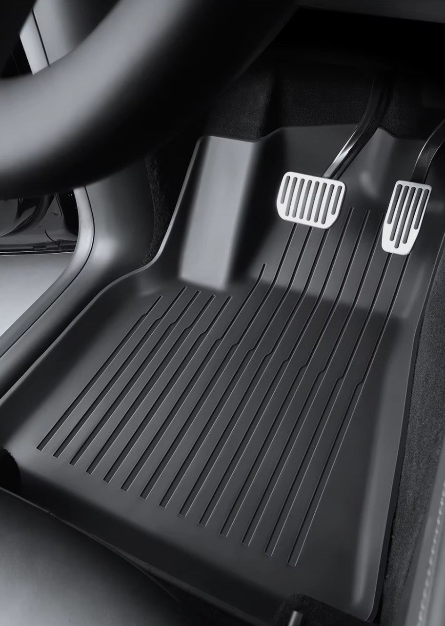 3D TPE All Weather Floor Mats LHD for Tesla Model 3 , Model 3 Highland , Model Y and Model Juniper - TESLARY Tesla Shop Accessories Europe Nederlands Dublin Cork Ireland Deutschland Espana Alicante France Italia
