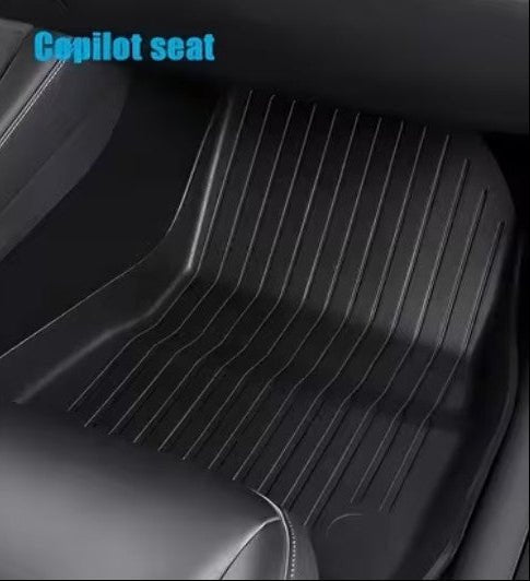 3D TPE All Weather Floor Mats LHD for Tesla Model 3 , Model 3 Highland , Model Y and Model Juniper - TESLARY Tesla Shop Accessories Europe Nederlands Dublin Cork Ireland Deutschland Espana Alicante France Italia