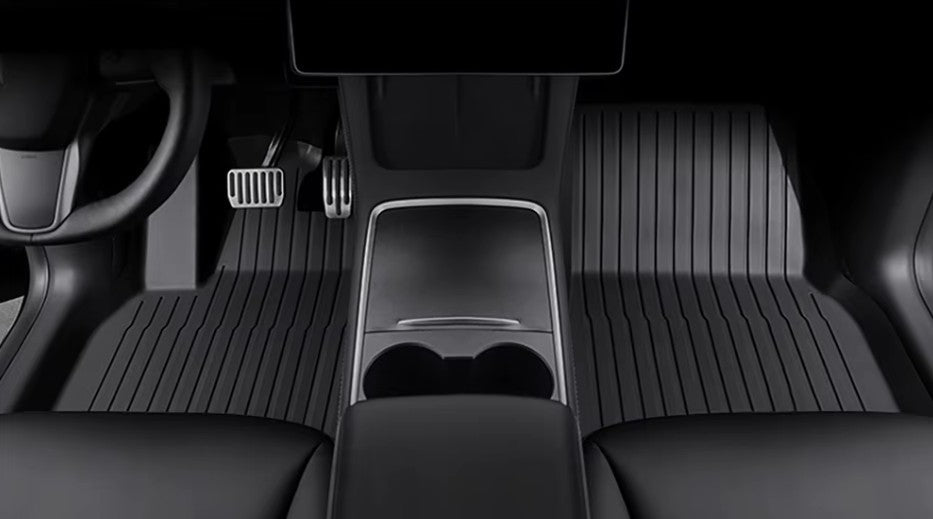 3D TPE All Weather Floor Mats LHD for Tesla Model 3 , Model 3 Highland , Model Y and Model Juniper - TESLARY Tesla Shop Accessories Europe Nederlands Dublin Cork Ireland Deutschland Espana Alicante France Italia