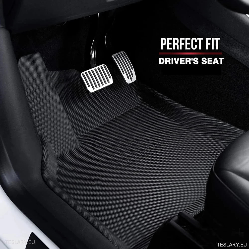 3D XPE All Weather Floor Mats LHD for Tesla 3 / 3+ Highland / Y - TESLARY Tesla Shop Accessories Europe Nederlands Ireland Deutschland Espana Alicante France Italia
