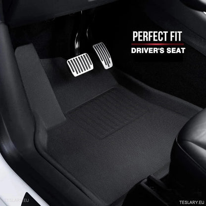 3D XPE All Weather Floor Mats LHD for Tesla 3 / 3+ Highland / Y - TESLARY Tesla Shop Accessories Europe Nederlands Ireland Deutschland Espana Alicante France Italia