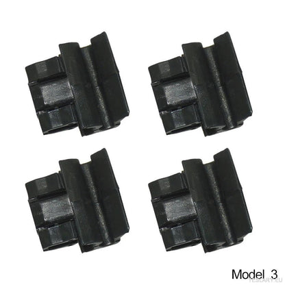4pcs Durable Plastic Buckles for Tesla for Model Y / 3 Front Trunk, Luggage Storage Box Fixing Bracket, OE 1472872 - 00 - B (for Model Y) 1472872 - 00 - C (Model 3), Black, Matching Buckle - TESLARY Tesla Shop Accessories Europe Nederlands Ireland Deutsch