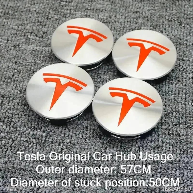 56mm Wheel Centre Caps with Logo for Tesla 3 , Y , S and X - TESLARY Tesla Shop Accessories Europe Nederlands Ireland Deutschland Espana Alicante France Italia