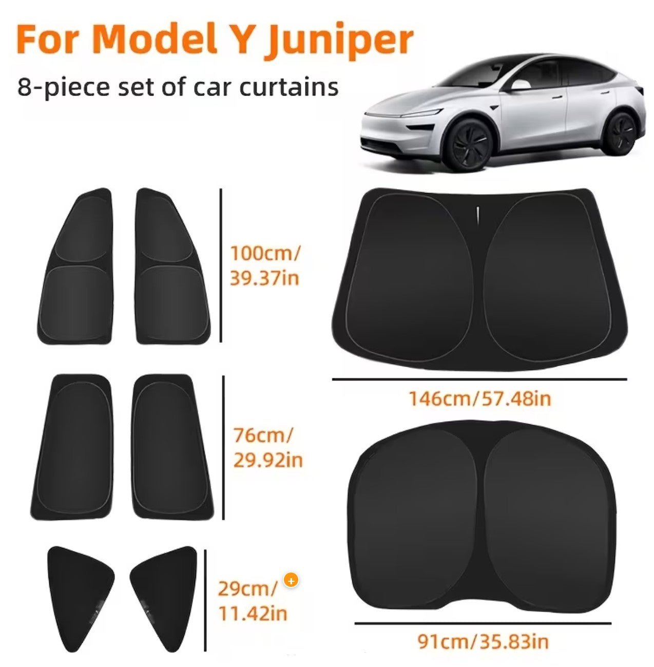 8pcs For Tesla For Model Y Window Privacy Sunshade, For Tesla For Model Y & Model Y Juniper All Window Shades for Camping & Privacy - TESLARY Tesla Shop Accessories Europe Nederlands Dublin Cork Ireland Deutschland Espana Alicante France Italia