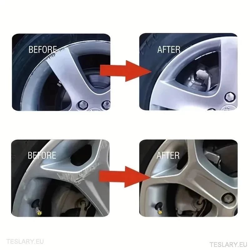 Alloy Wheel Repair Kit Silver - Universal - TESLARY Tesla Shop Accessories Europe Nederlands Ireland Deutschland Espana Alicante France Italia