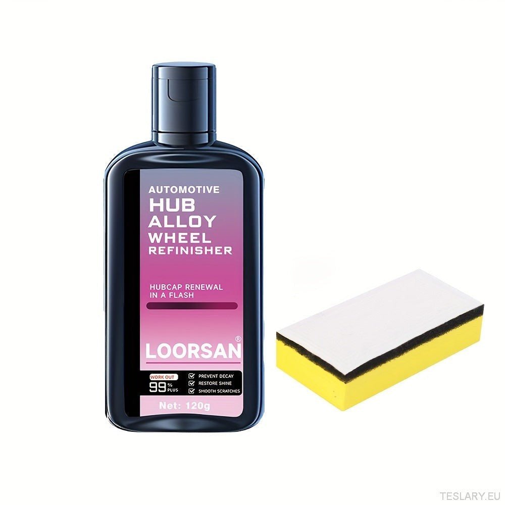 Automotive Hub Wheel Refinisher, Alloy Wheel Scratch Repair Paste, Car Maintenance Polishing Cream for Rust & Scale Removal - TESLARY Tesla Shop Accessories Europe Nederlands Dublin Cork Ireland Deutschland Espana Alicante France Italia