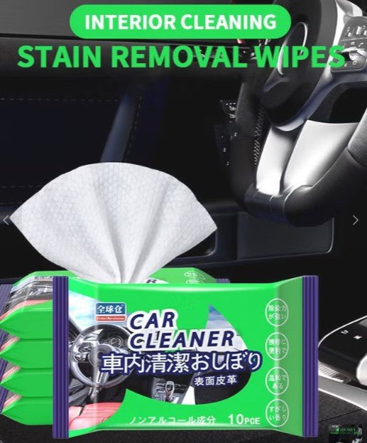 Car Cleaning Wipes ( Wet ) in a pack of 10 for Seat , Dash and More - Ideal for Your Tesla - TESLARY Tesla Shop Accessories Europe Nederlands Dublin Cork Ireland Deutschland Espana Alicante France Italia