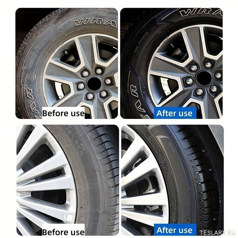 500ml Car Tyre Waxing and Glazing for your EV - TESLARY Tesla Shop Accessories Europe Nederlands Ireland Deutschland Espana Alicante France Italia