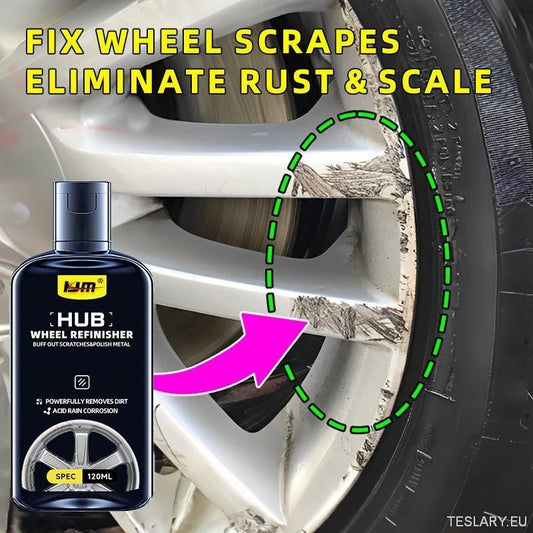 Car wheel hub scratches repair kit, Wheel hub retreading and polishing paste, Automobile wheel hub scratches, rust, fading repair agent, Premium care wax for wheel hub - TESLARY Tesla Shop Accessories Europe Nederlands Ireland Deutschland Espana Alicante 