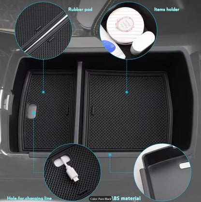 Center Console Storage Tray for Volkswagen ID.4 2026, 2025, 2024, 2023 - TESLARY Buy Tesla Shop Accessories Europe Nederlands Dublin Cork Ireland Deutschland Espana Iceland Finland France Italia