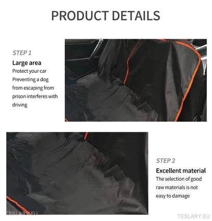 Robust Dog Car Seat Cover for Back Seat Suitable for Tesla 3 , Y & S & Other EVs