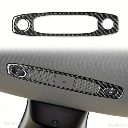 Dome / Map Light Cover for Tesla 3/Y Carbon Fiber - TESLARY Tesla Shop Accessories Europe Nederlands Dublin Cork Ireland Deutschland Espana Alicante France Italia