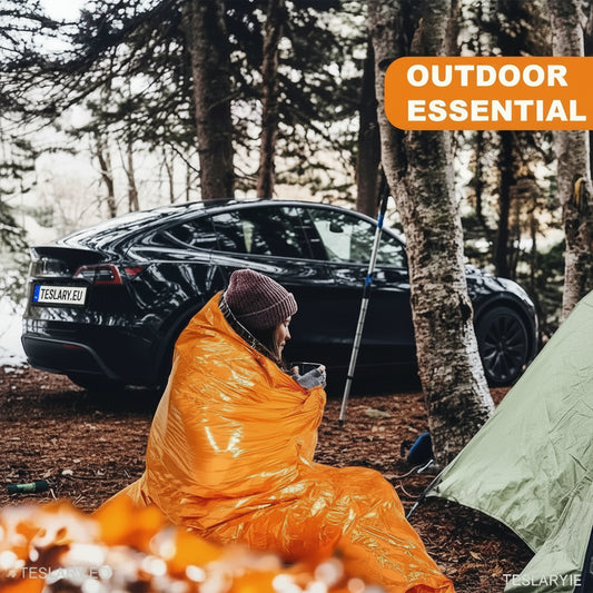 Emergency Sleeping Bag - Outdoor Survival - TESLARY Tesla Shop Accessories Europe Nederlands Ireland Deutschland Espana Alicante France Italia