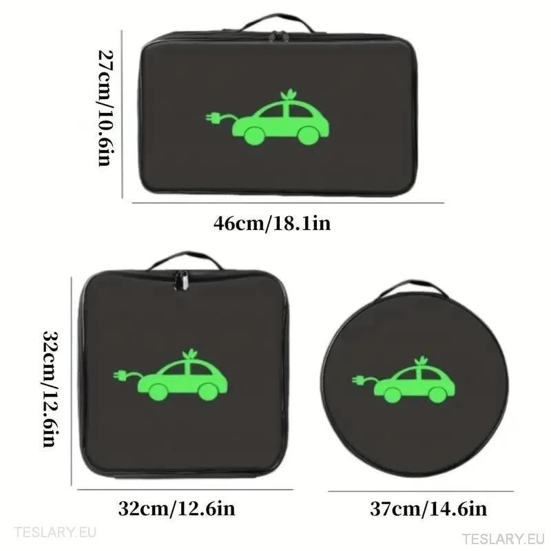 EV Cable Storage Bags Round , Square & Rectangular - TESLARY Tesla Shop Accessories Europe Nederlands Ireland Deutschland Espana Alicante France Italia