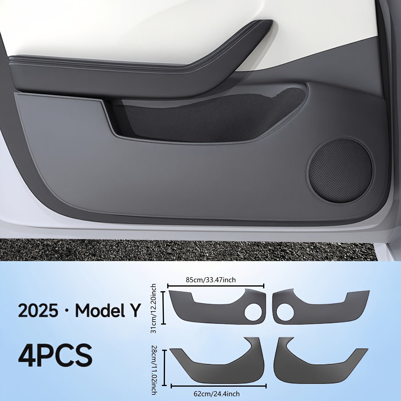 Tesla Model 3 Highland - Tesla Model Y Juniper Front Rear Door Kick Protection Buy From Europes Tesla Accessories Online Store with Delivery Across Europe with Fedex TESLARY.EU