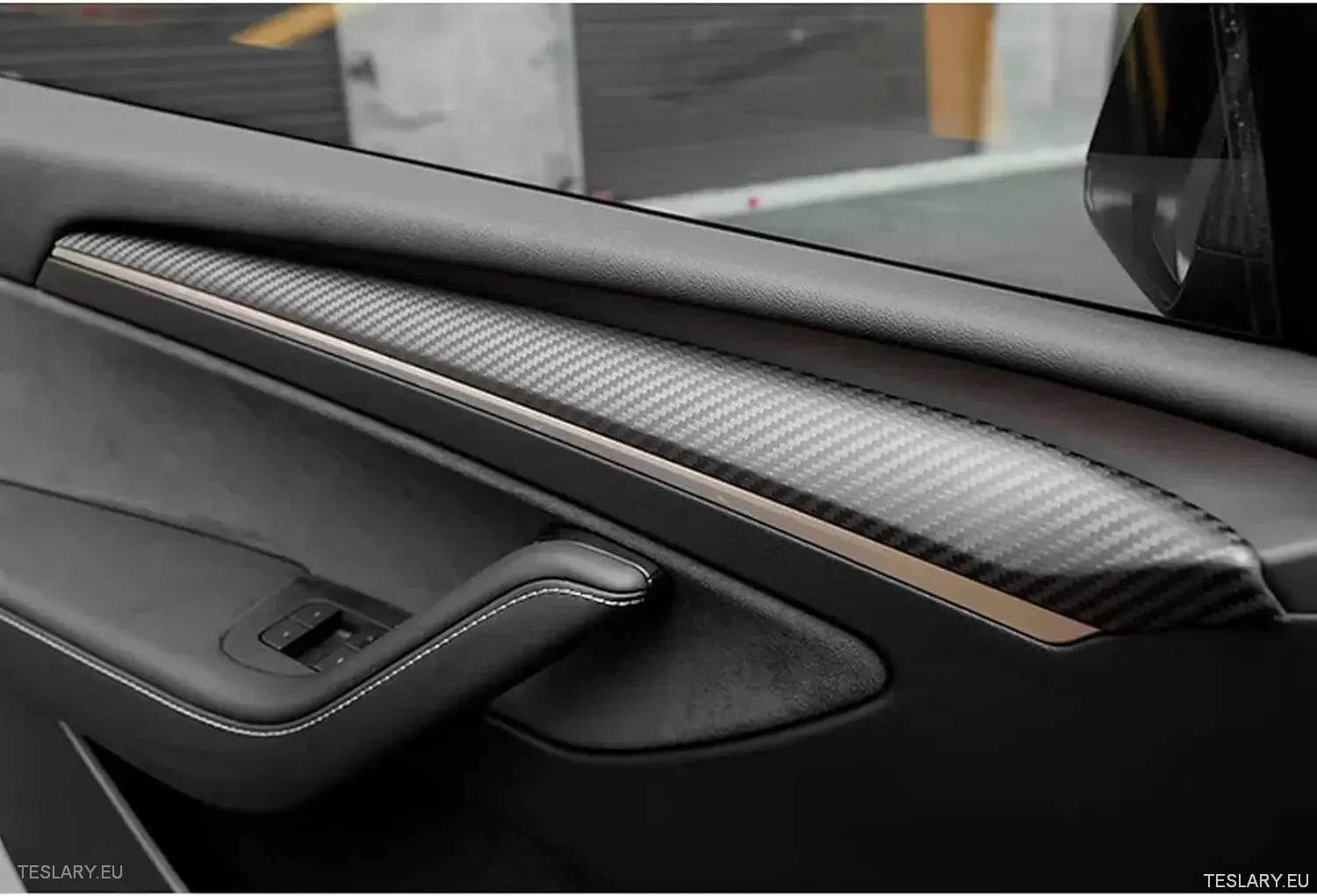 Internal Door Side Trims Tesla 3/Y - TESLARY Tesla Shop Accessories Europe Nederlands Dublin Cork Ireland Deutschland Espana Alicante France Italia