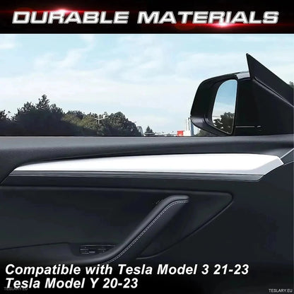 Internal Door Side Trims Tesla 3/Y - TESLARY Tesla Shop Accessories Europe Nederlands Dublin Cork Ireland Deutschland Espana Alicante France Italia