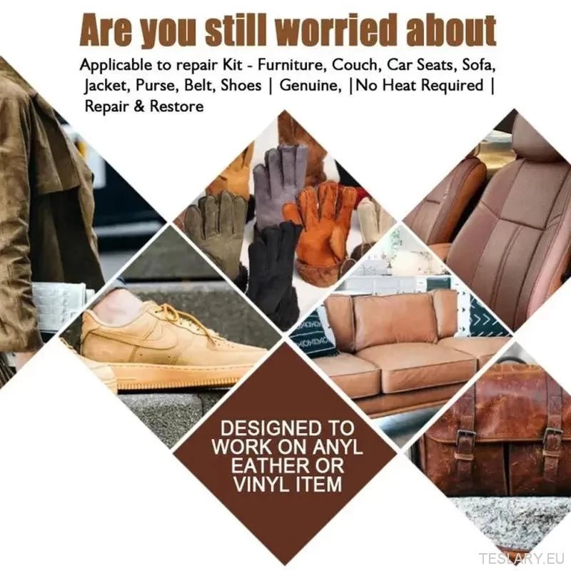 Leather Repair & Cleaning Restore Kit for Your Leather Seats - TESLARY Tesla Shop Accessories Europe Nederlands Dublin Cork Ireland Deutschland Espana Alicante France Italia