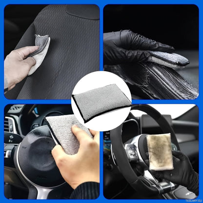 Luxury car upholstery cleaning sponge set, seat and exterior care washing block, cloth set - TESLARY Tesla Shop Accessories Europe Nederlands Dublin Cork Ireland Deutschland Espana Alicante France Italia