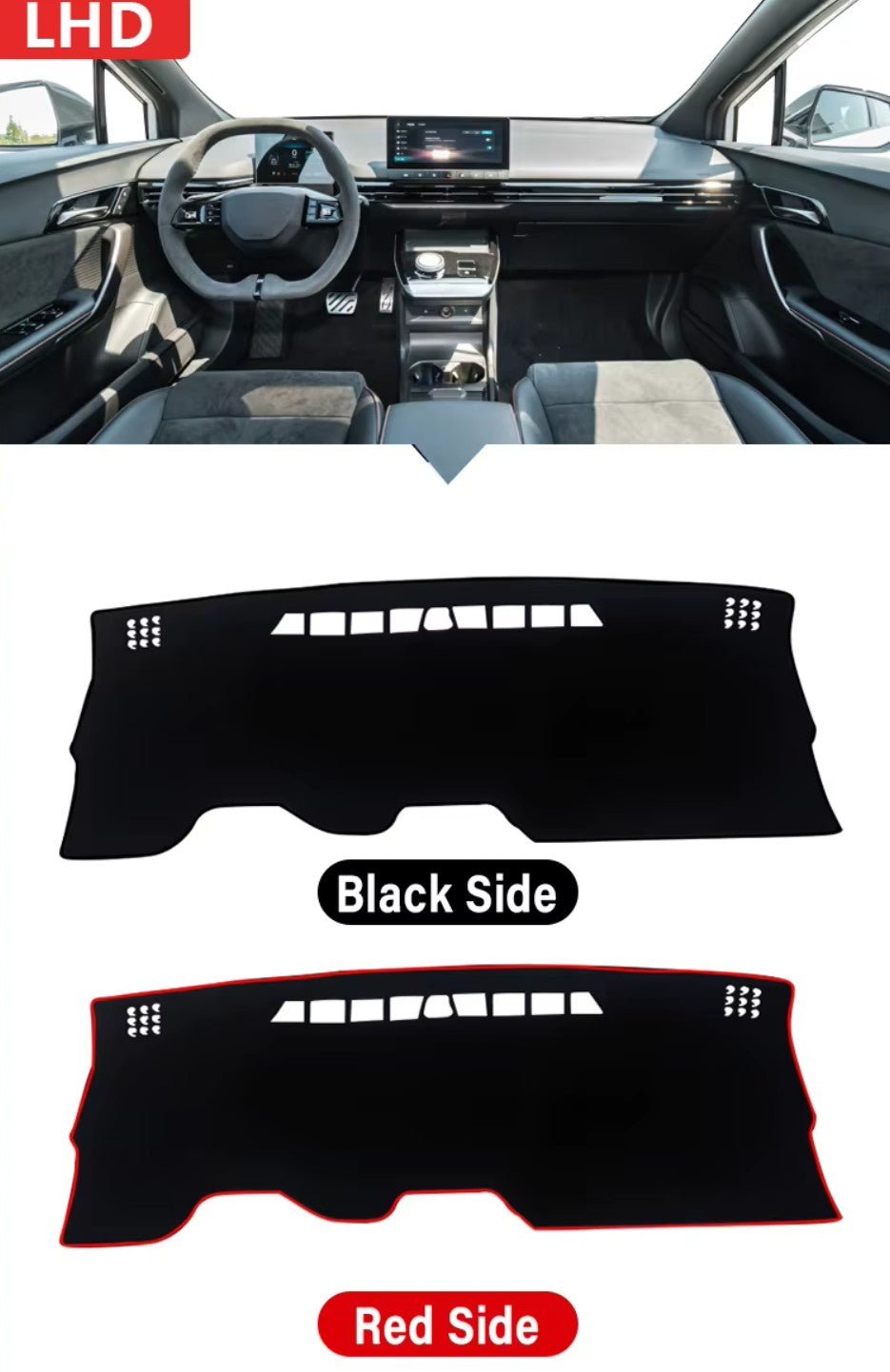 MG4 EV Electric Car Dashboard Cover SunShade Anti-UV Carpets Non-Slip Mats - TESLARY Buy Tesla Shop Accessories Europe Nederlands Dublin Cork Ireland Deutschland Espana Iceland Finland France Italia
