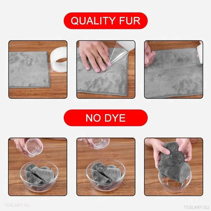 Microfibre Towel with Tesla Model Logo - TESLARY Tesla Shop Accessories Europe Nederlands Dublin Cork Ireland Deutschland Espana Alicante France Italia