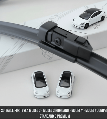 Natural Rubber Premium Replacement Windscreen Wipers for Tesla Model 3 and Tesla Model Y LHD / RHD - TESLARY Tesla Shop Accessories Europe Nederlands Dublin Cork Ireland Deutschland Espana Alicante France Italia