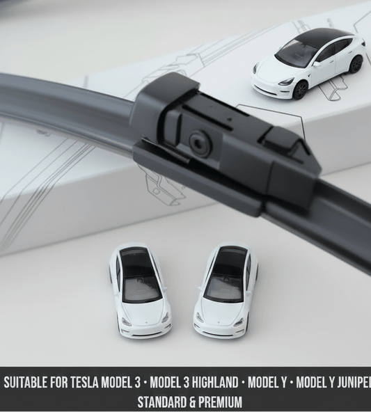 Natural Rubber Premium Replacement Windscreen Wipers for Tesla Model 3 and Tesla Model Y LHD / RHD - TESLARY Tesla Shop Accessories Europe Nederlands Dublin Cork Ireland Deutschland Espana Alicante France Italia